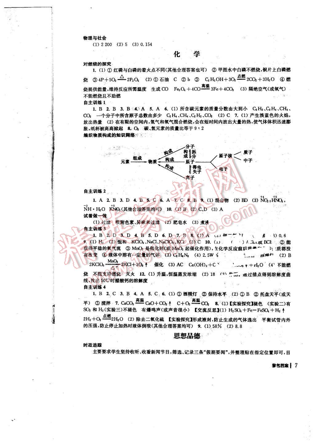 2016年愉快的寒假九年級(jí)合訂本南京出版社 第7頁(yè)