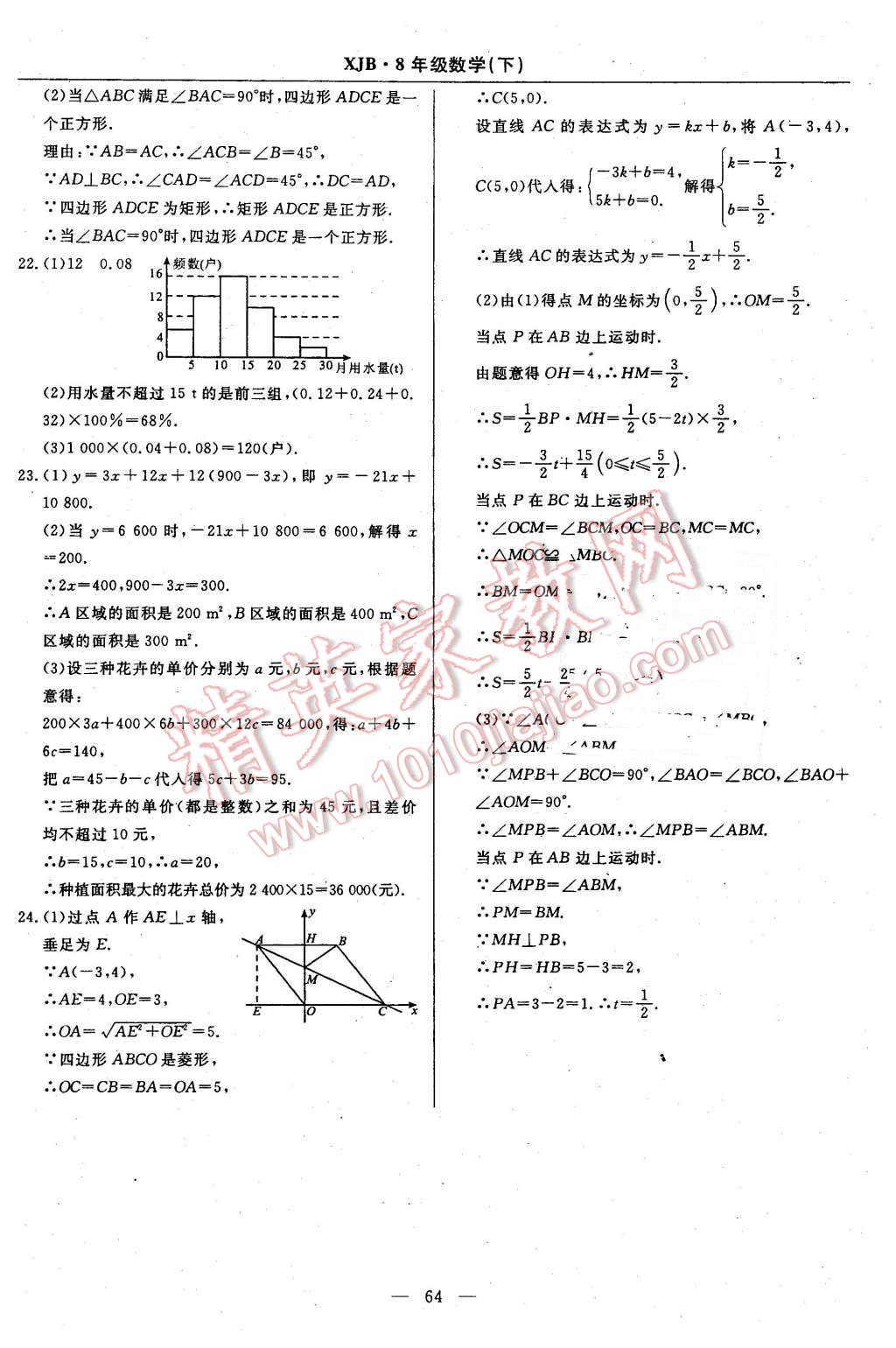 2016年高效通教材精析精練八年級(jí)數(shù)學(xué)下冊(cè)湘教版 第36頁(yè)