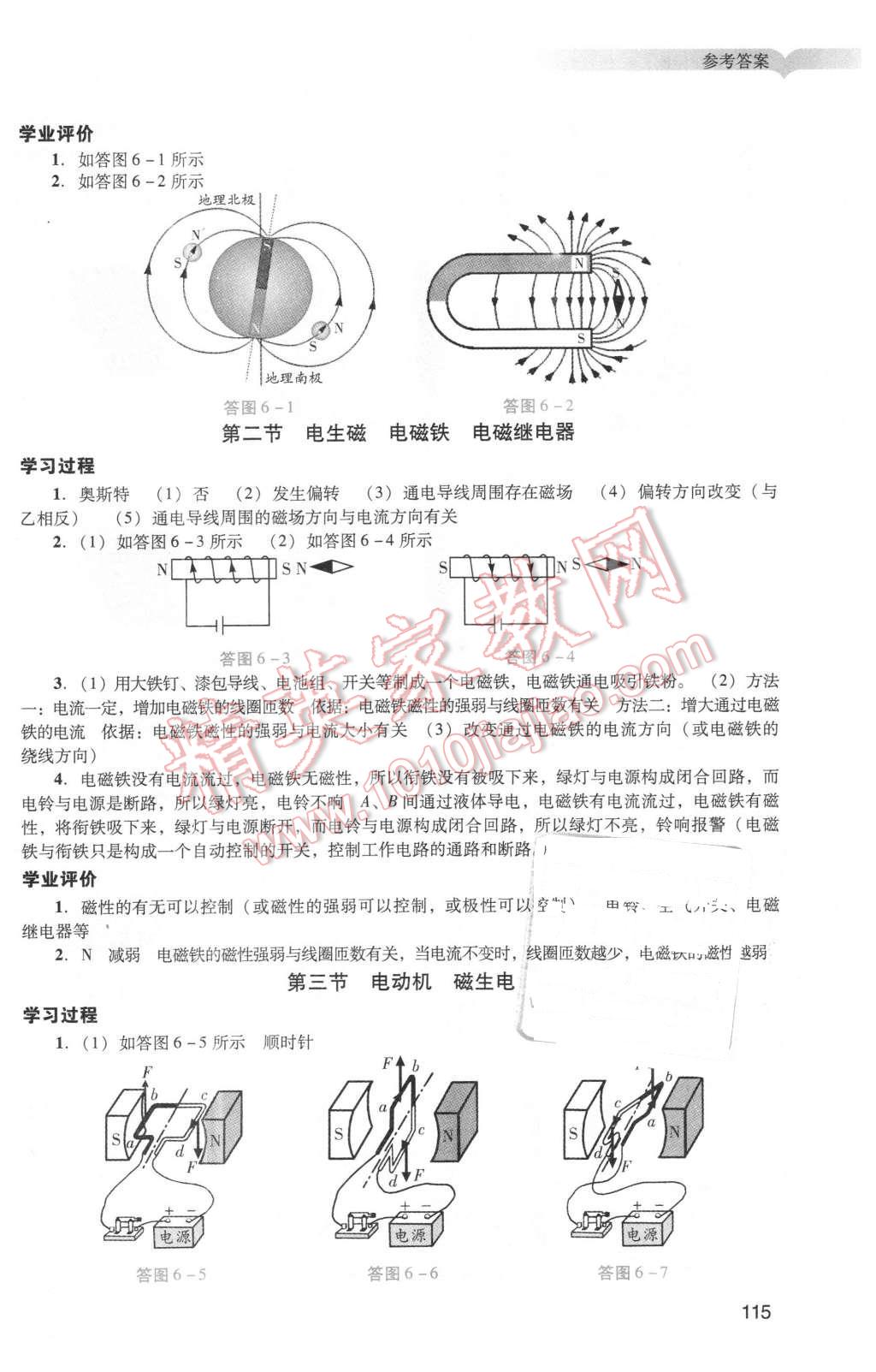 2016年陽(yáng)光學(xué)業(yè)評(píng)價(jià)九年級(jí)物理下冊(cè)人教版 第17頁(yè)