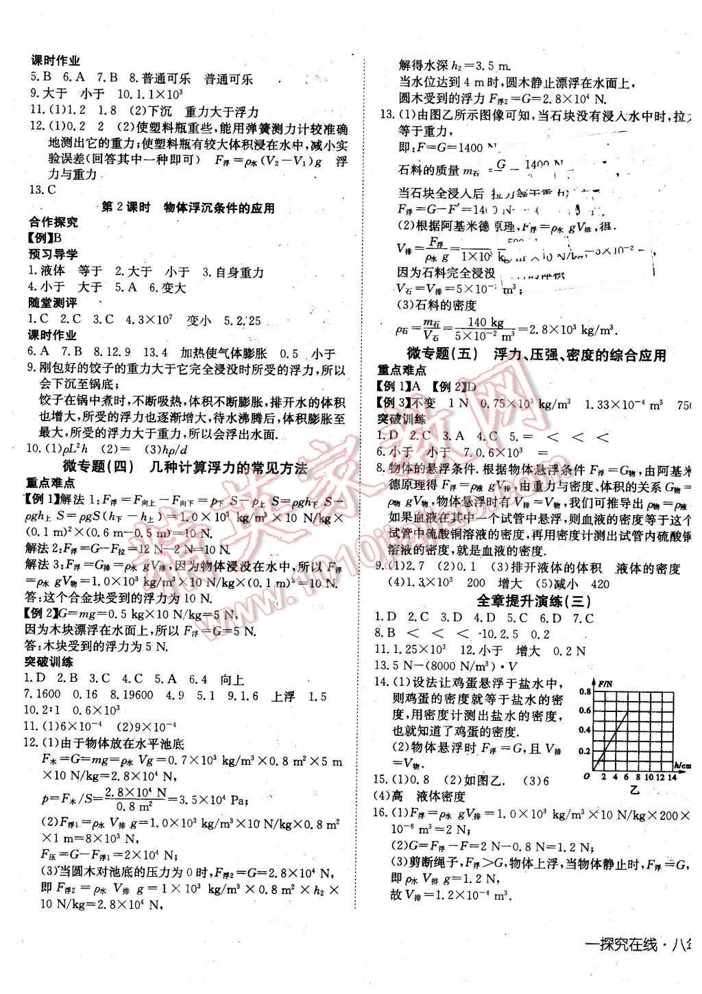 2016年探究在線高效課堂八年級(jí)物理下冊(cè)滬科版 第5頁(yè)