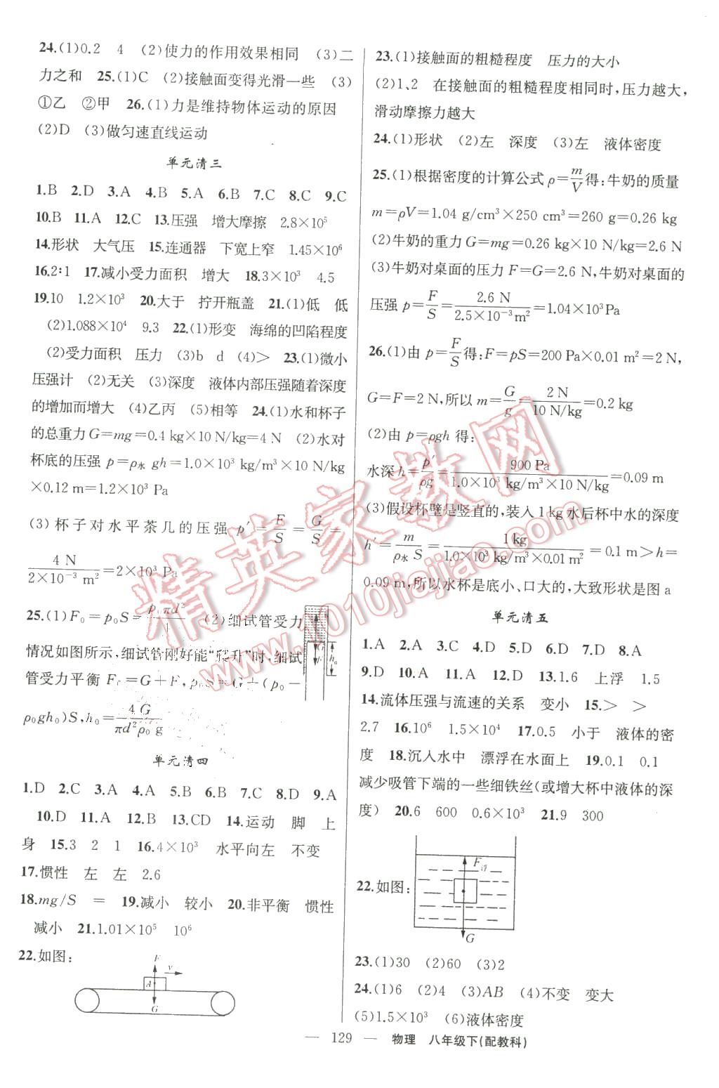 2016年四清導(dǎo)航八年級(jí)物理下冊(cè)科教版 第14頁