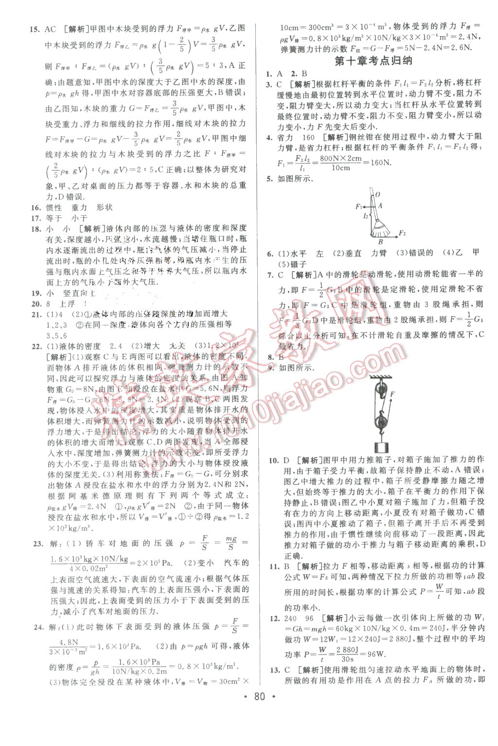 2016年期末考向標(biāo)海淀新編跟蹤突破測試卷八年級物理下冊滬科版 第8頁