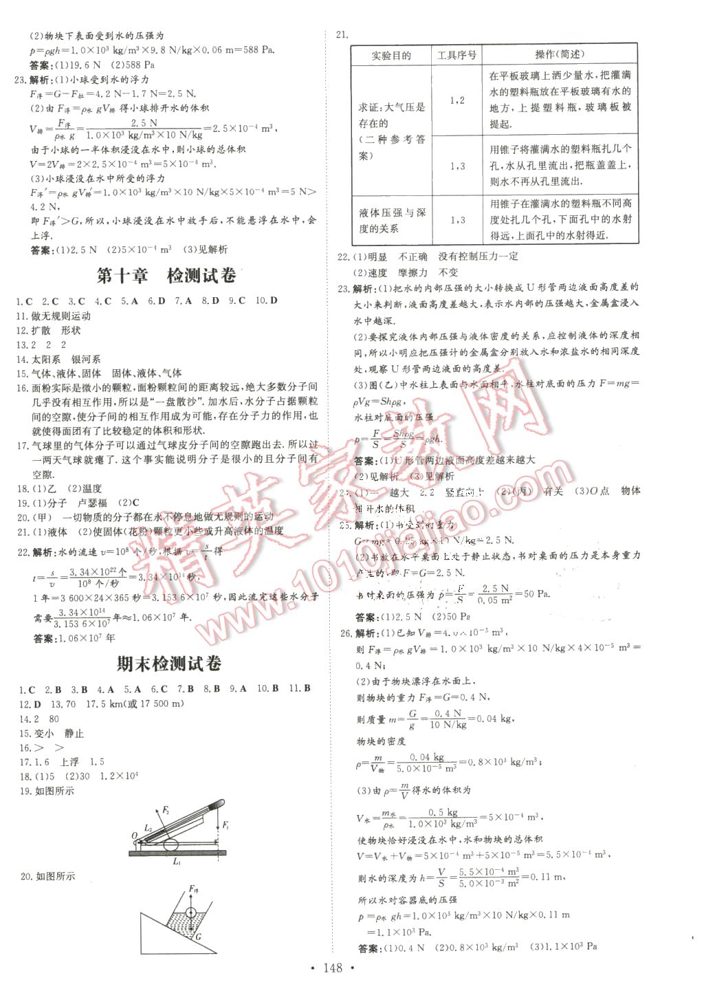 2016年初中同步學習導與練導學探究案八年級物理下冊粵滬版 第12頁