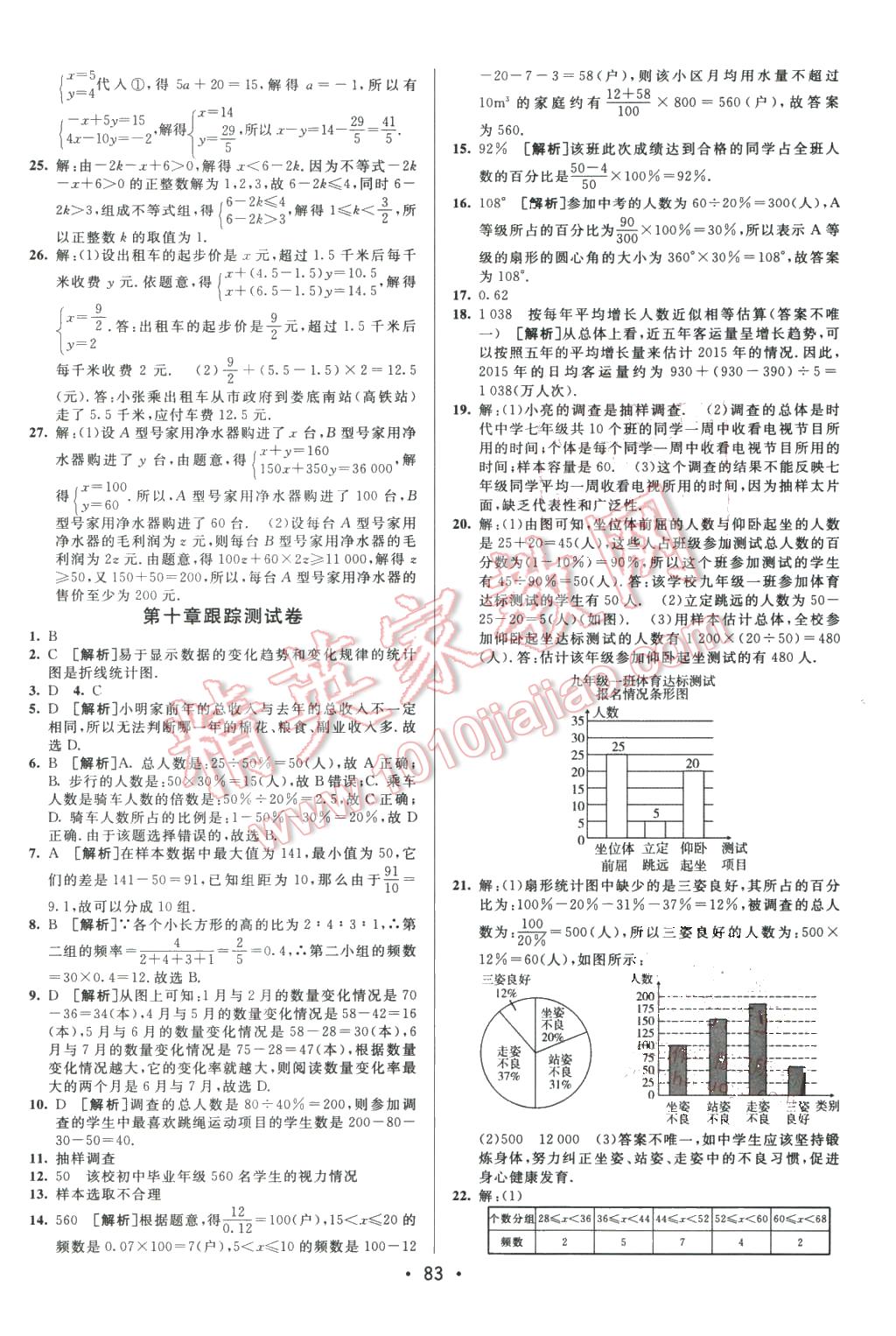 2016年期末考向標海淀新編跟蹤突破測試卷七年級數(shù)學(xué)下冊人教版 第7頁