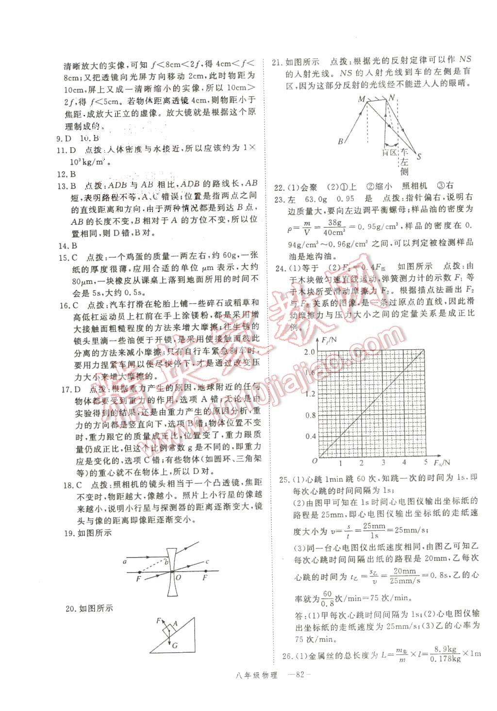 2016年時(shí)習(xí)之期末加寒假八年級(jí)物理滬科版 第11頁(yè)