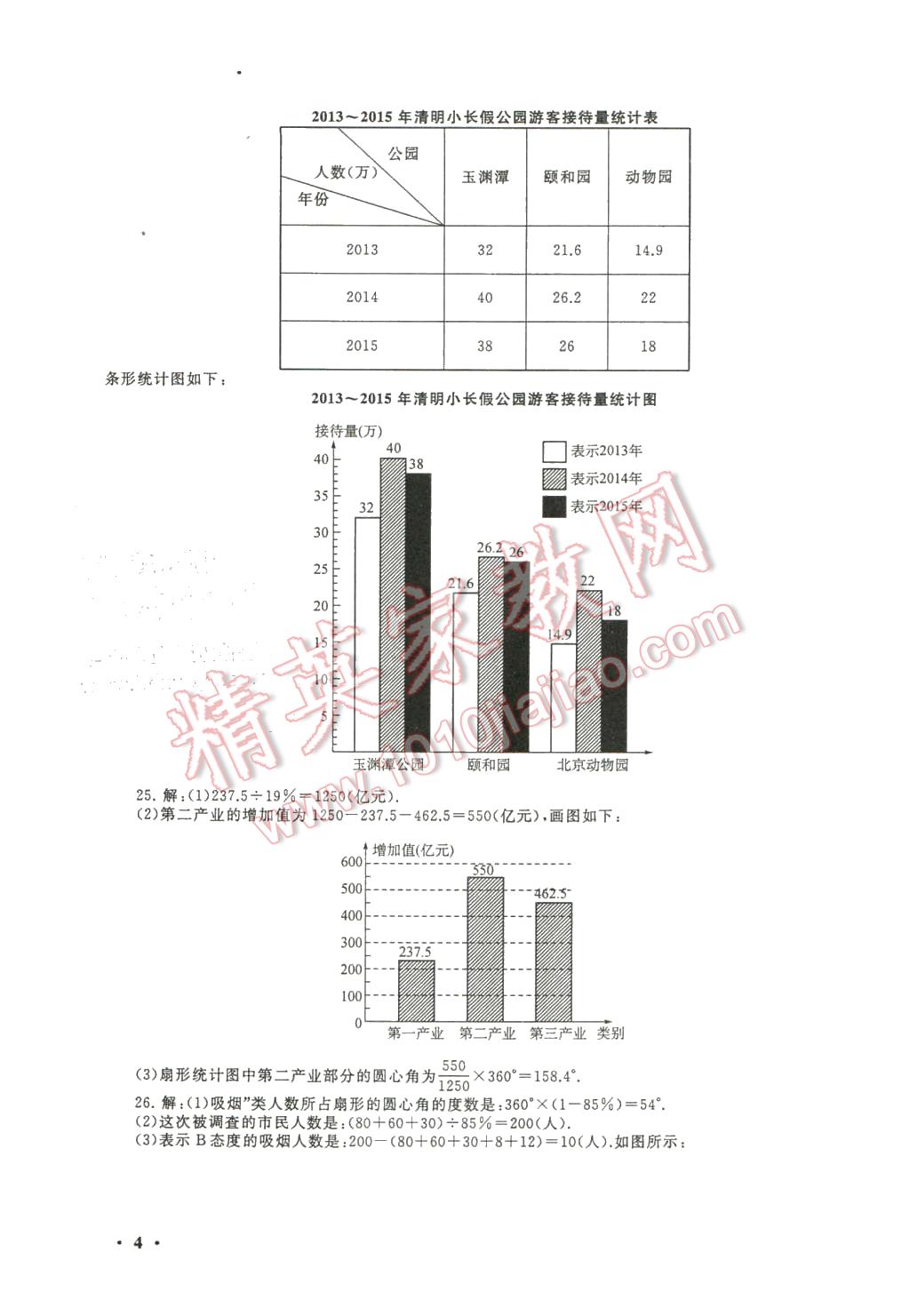 2016年期末寒假大串联七年级数学湘教版 第4页