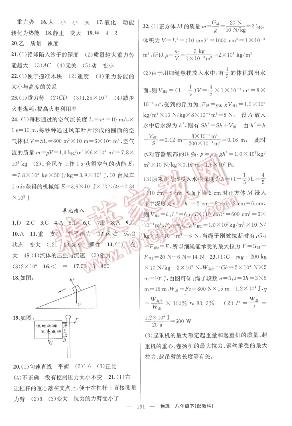 2016年四清導(dǎo)航八年級(jí)物理下冊(cè)科教版 第16頁