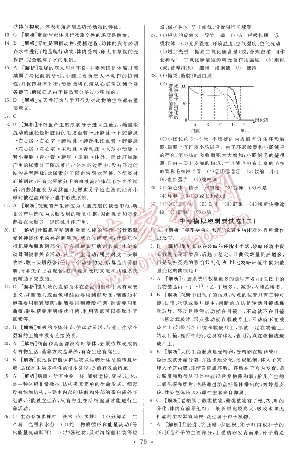 2016年期末考向標(biāo)海淀新編跟蹤突破測(cè)試卷八年級(jí)生物下冊(cè)人教版 第15頁(yè)