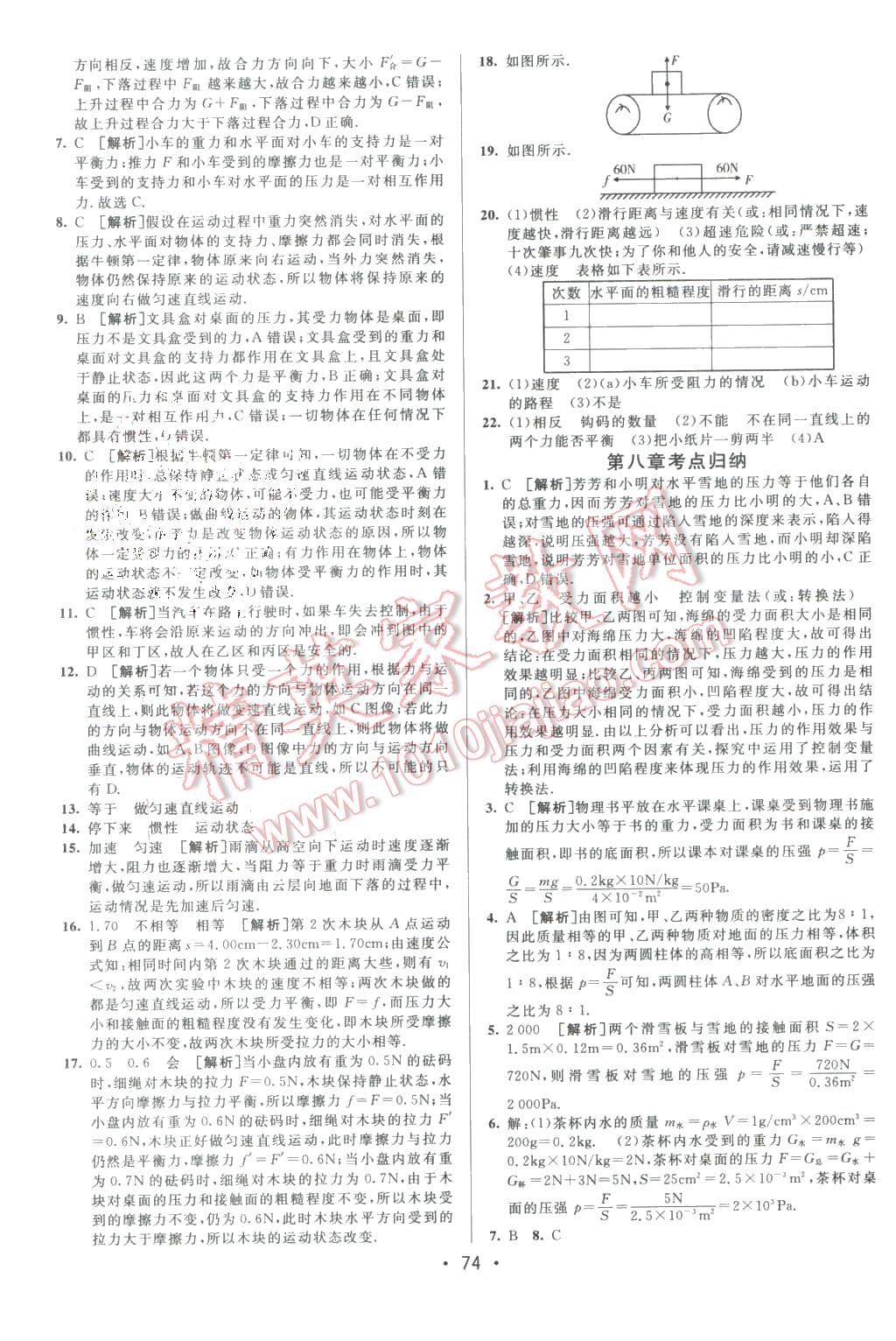 2016年期末考向標(biāo)海淀新編跟蹤突破測(cè)試卷八年級(jí)物理下冊(cè)滬科版 第2頁(yè)