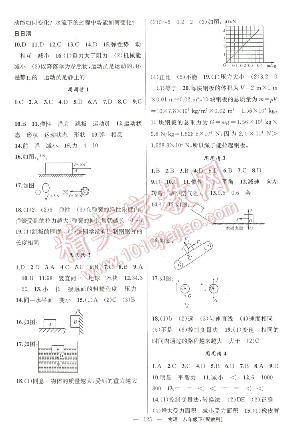 2016年四清導(dǎo)航八年級(jí)物理下冊(cè)科教版 第10頁