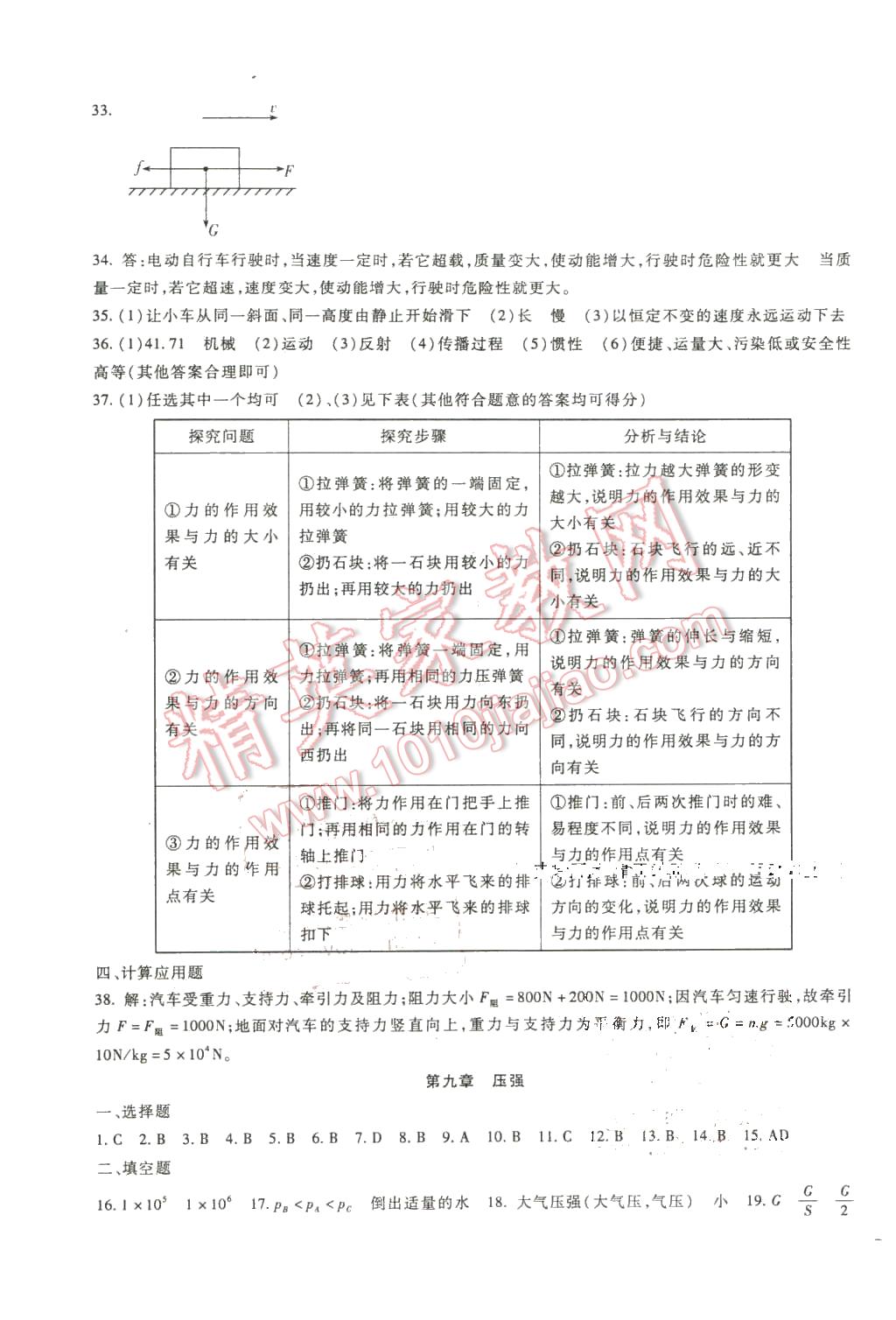 2016年海淀金卷八年級物理下冊人教版 第3頁