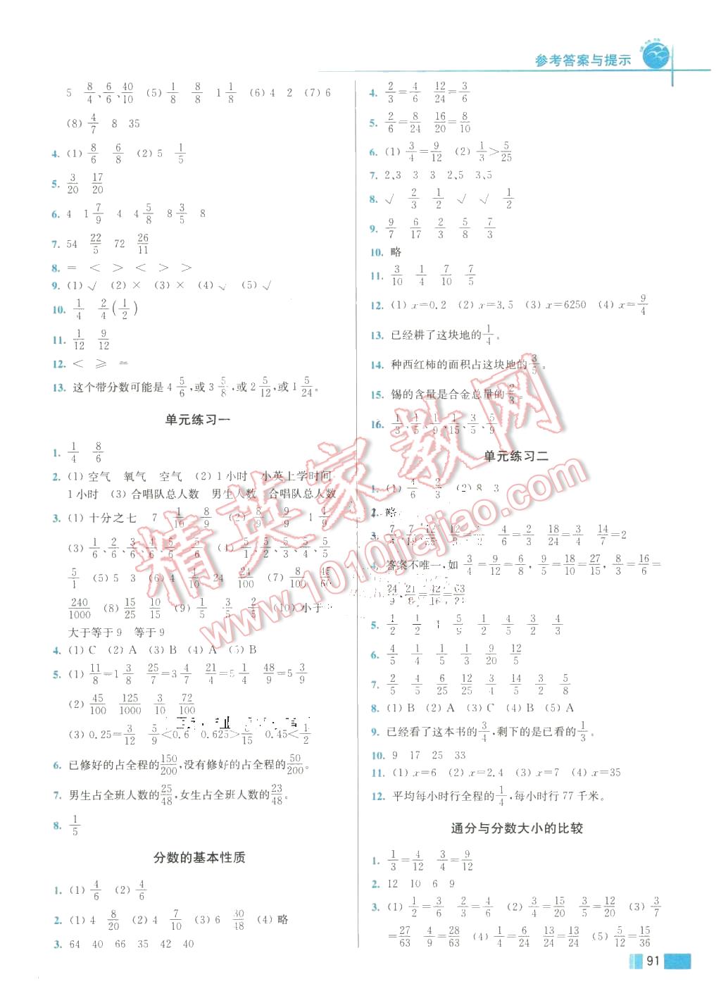 2016年名師點(diǎn)撥培優(yōu)訓(xùn)練五年級(jí)數(shù)學(xué)下冊(cè)江蘇版 第6頁