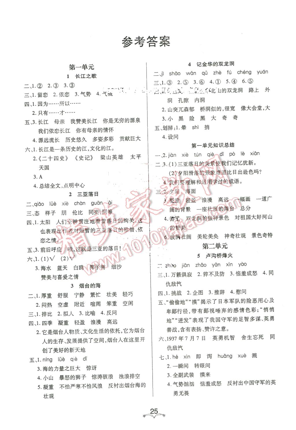 2016年黃岡冠軍課課練六年級(jí)語(yǔ)文下冊(cè)蘇教版 第1頁(yè)