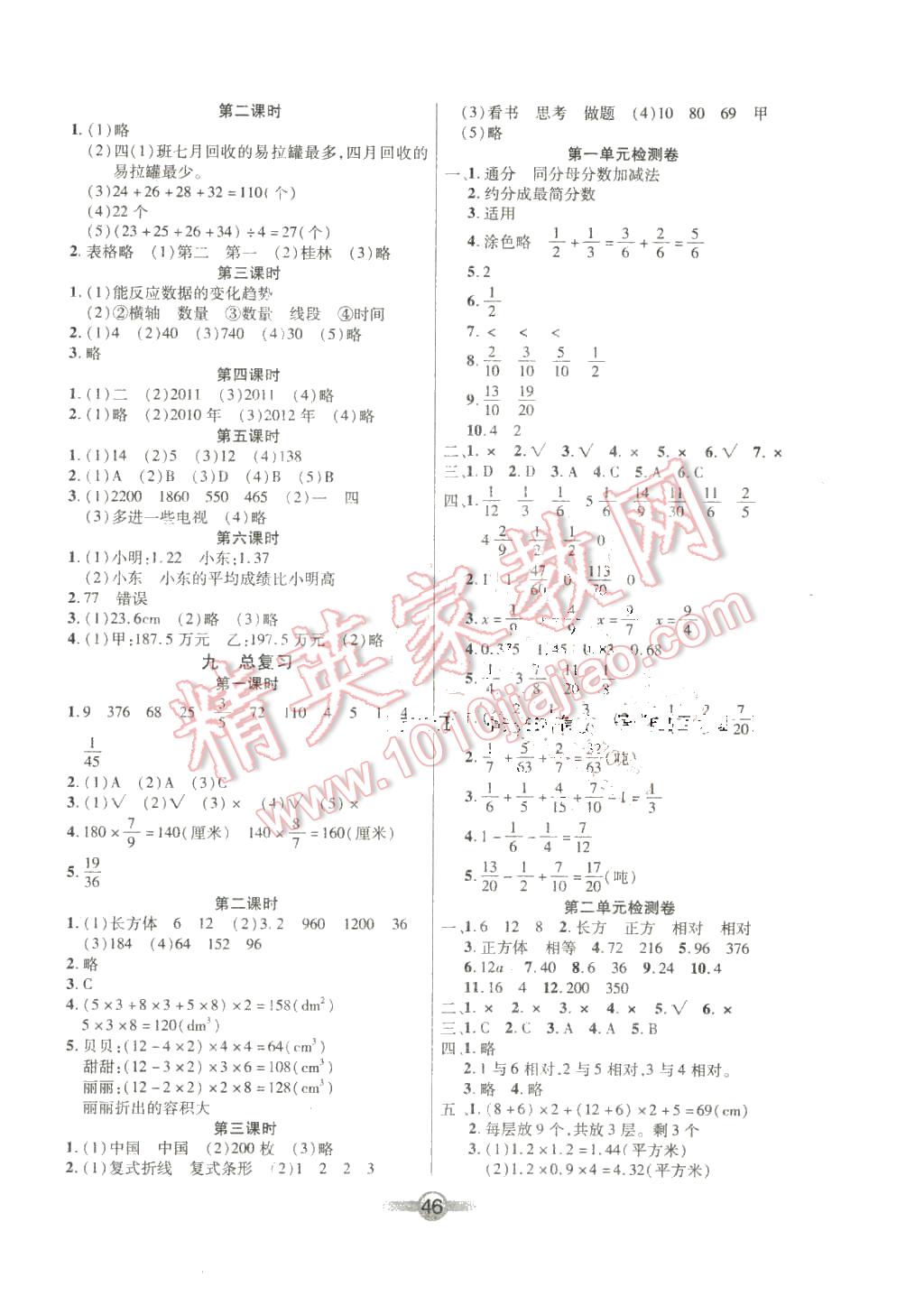 2016年小學生數(shù)學核心課堂五年級下冊北師大版 第6頁