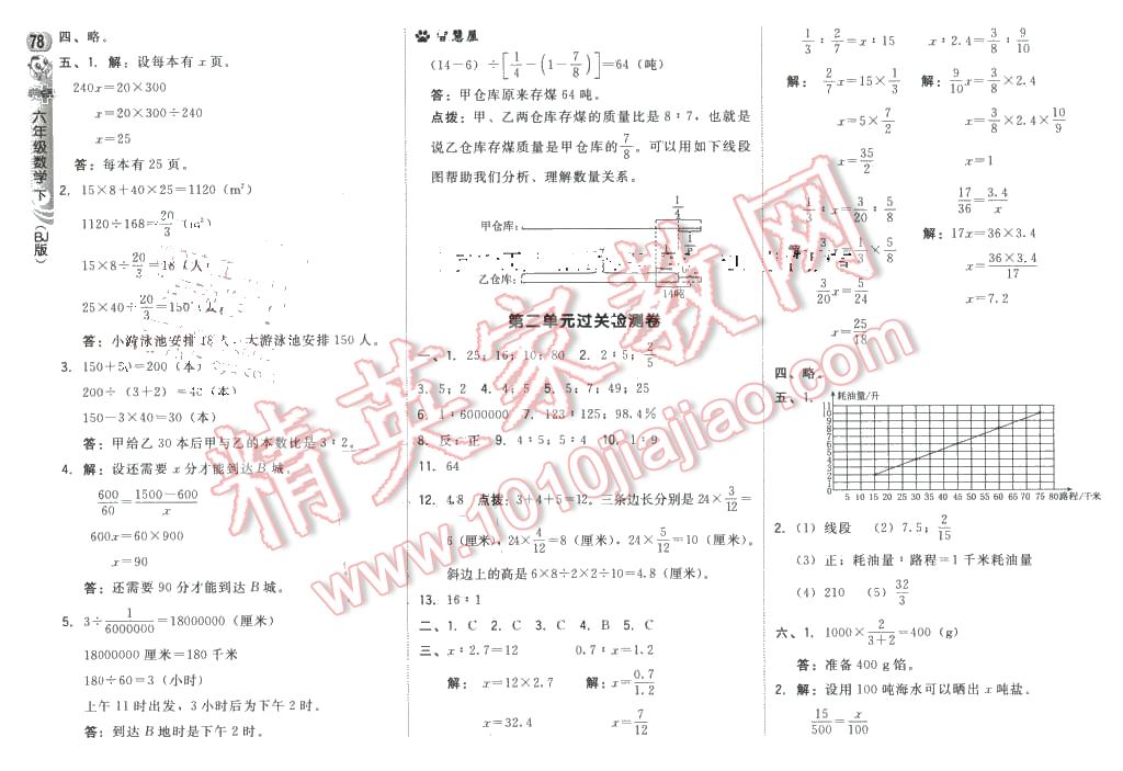 2016年綜合應(yīng)用創(chuàng)新題典中點六年級數(shù)學(xué)下冊北京課改版 第12頁