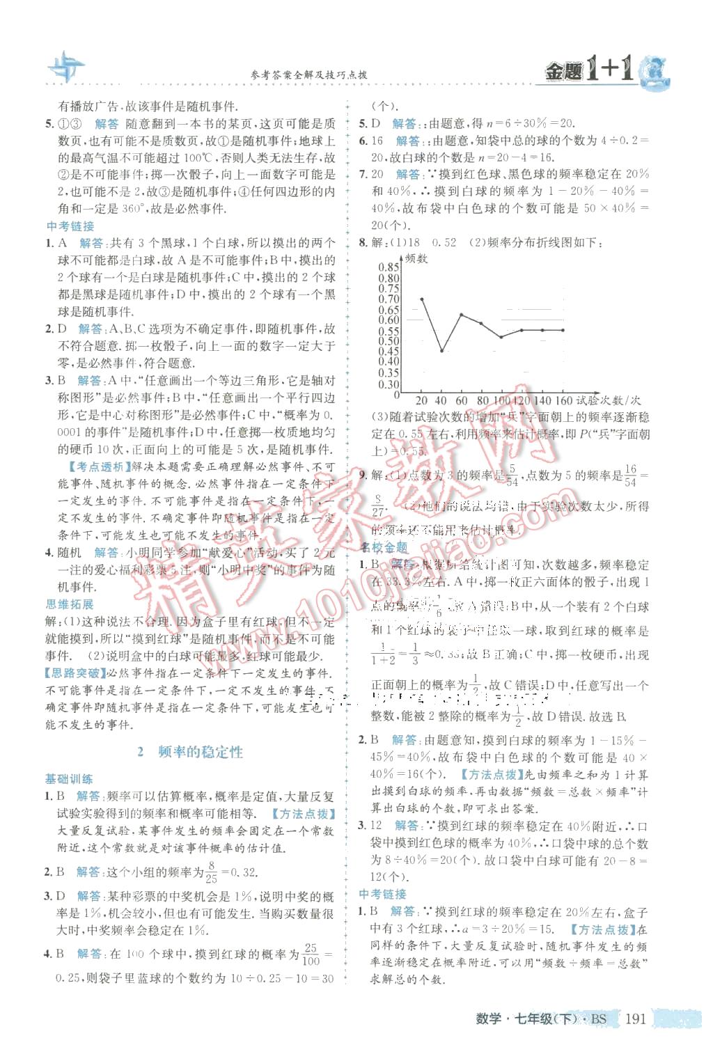 2016年金題1加1七年級(jí)數(shù)學(xué)下冊(cè)北師大版 第35頁(yè)