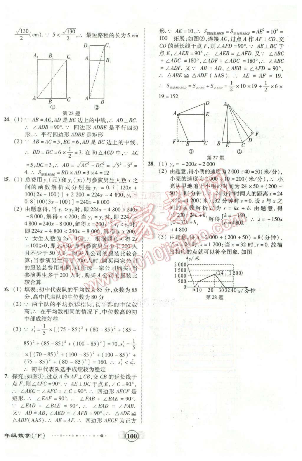 2016年全程優(yōu)選卷八年級數(shù)學下冊人教版 第16頁