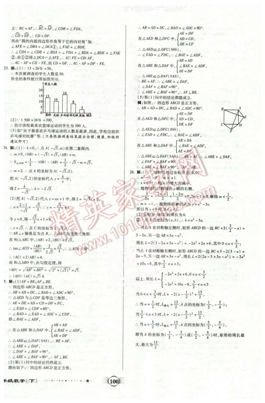 2016年全程優(yōu)選卷九年級數(shù)學(xué)下冊人教版 第12頁