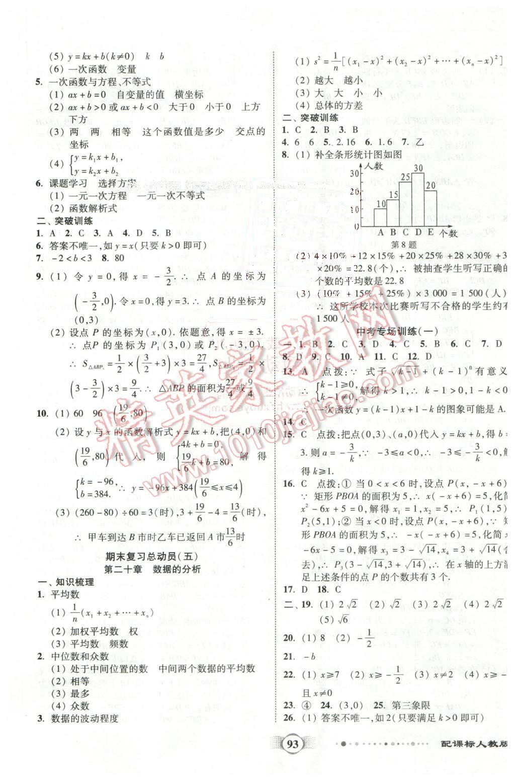 2016年全程優(yōu)選卷八年級數(shù)學下冊人教版 第9頁