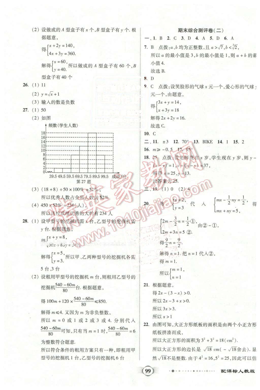 2016年全程優(yōu)選卷七年級(jí)數(shù)學(xué)下冊(cè)人教版 第15頁