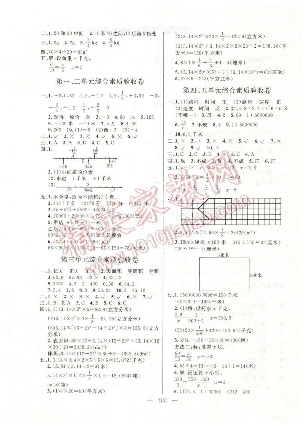 2016年亮點(diǎn)激活小學(xué)教材多元演練六年級(jí)數(shù)學(xué)下冊人教版 第9頁