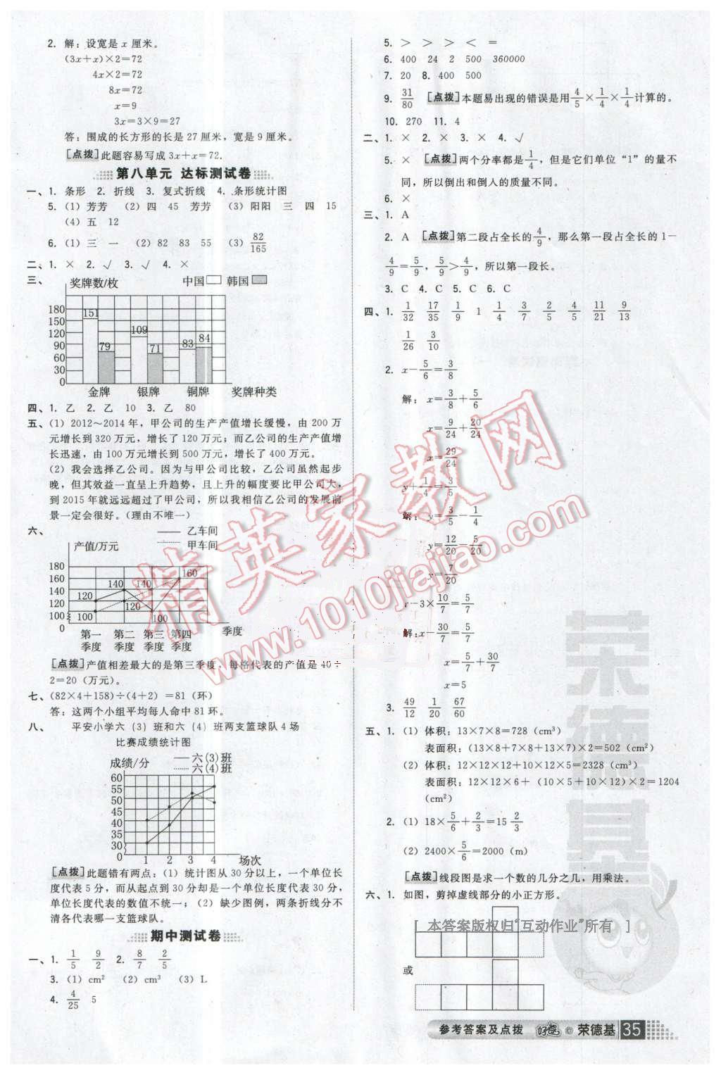 2016年好卷五年級數(shù)學(xué)下冊北師大版 第9頁