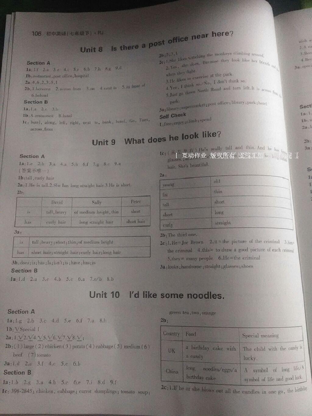 2015年5年中考3年模擬初中英語七年級下冊人教版 第36頁