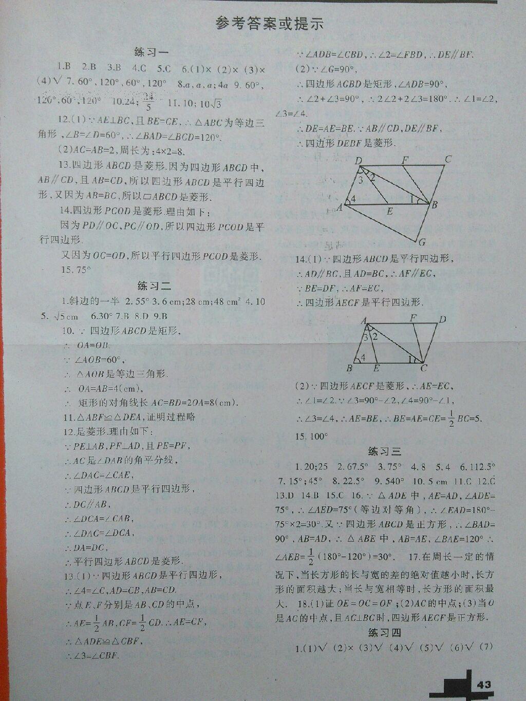 2012年寒假作业九年级数学北师大版兰州大学出版社 第5页