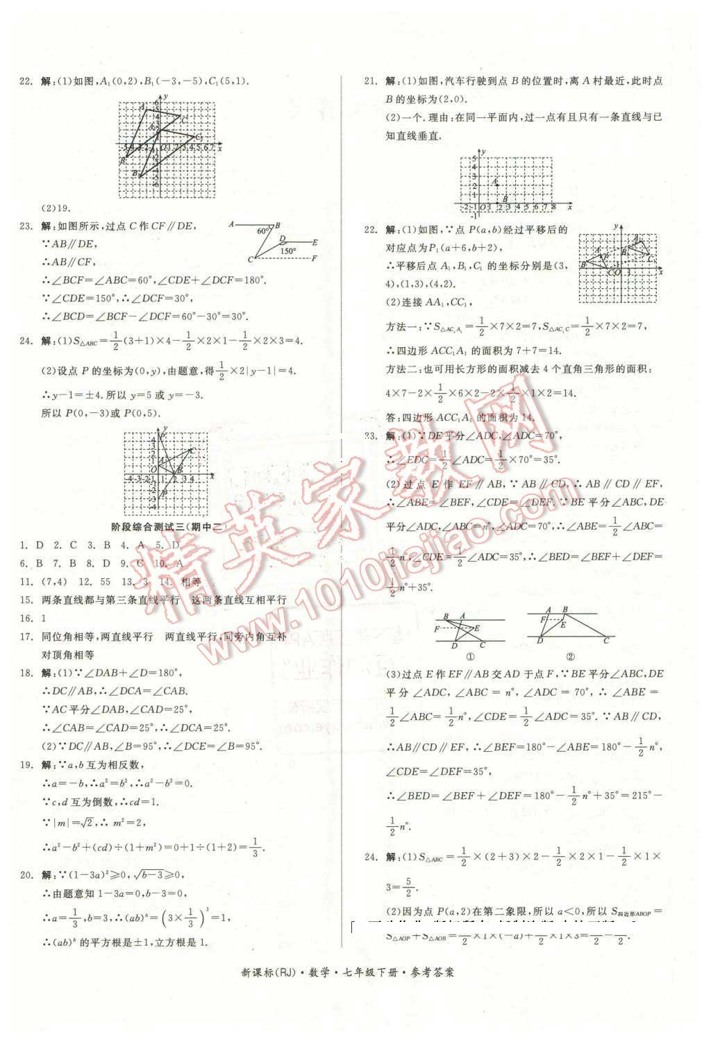 2016年全品小復(fù)習(xí)七年級(jí)數(shù)學(xué)下冊(cè)人教版 第4頁(yè)