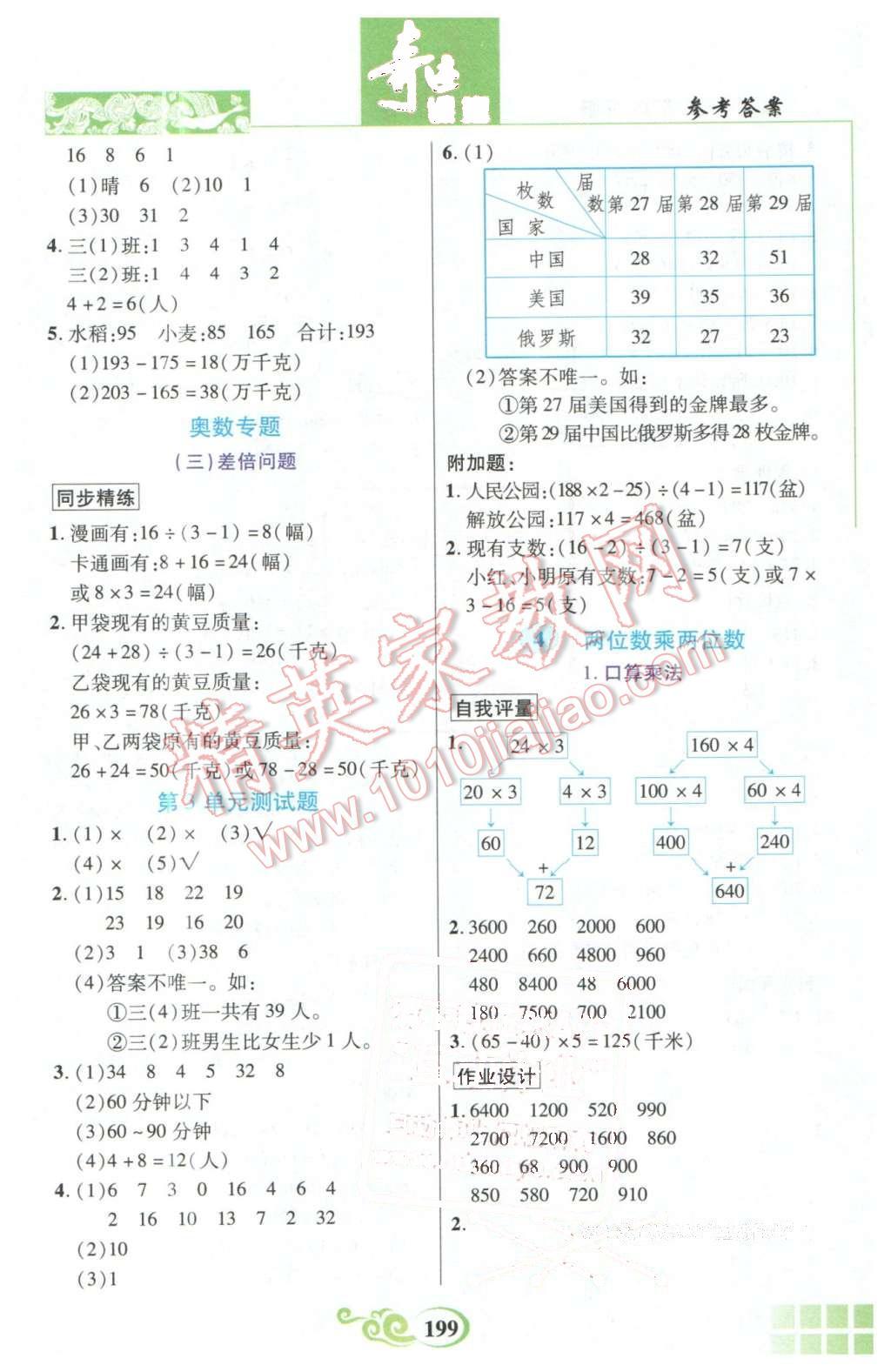 2016年奇跡課堂三年級數(shù)學(xué)下冊人教版 第5頁