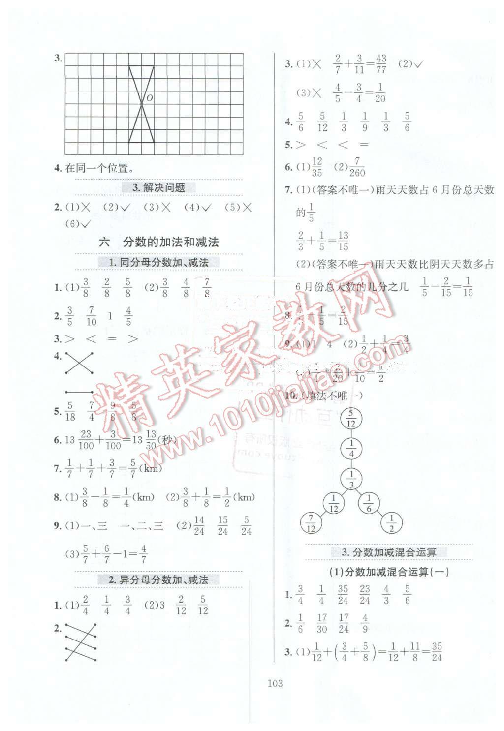 2016年小学教材全练五年级数学下册人教版天津专用 第7页