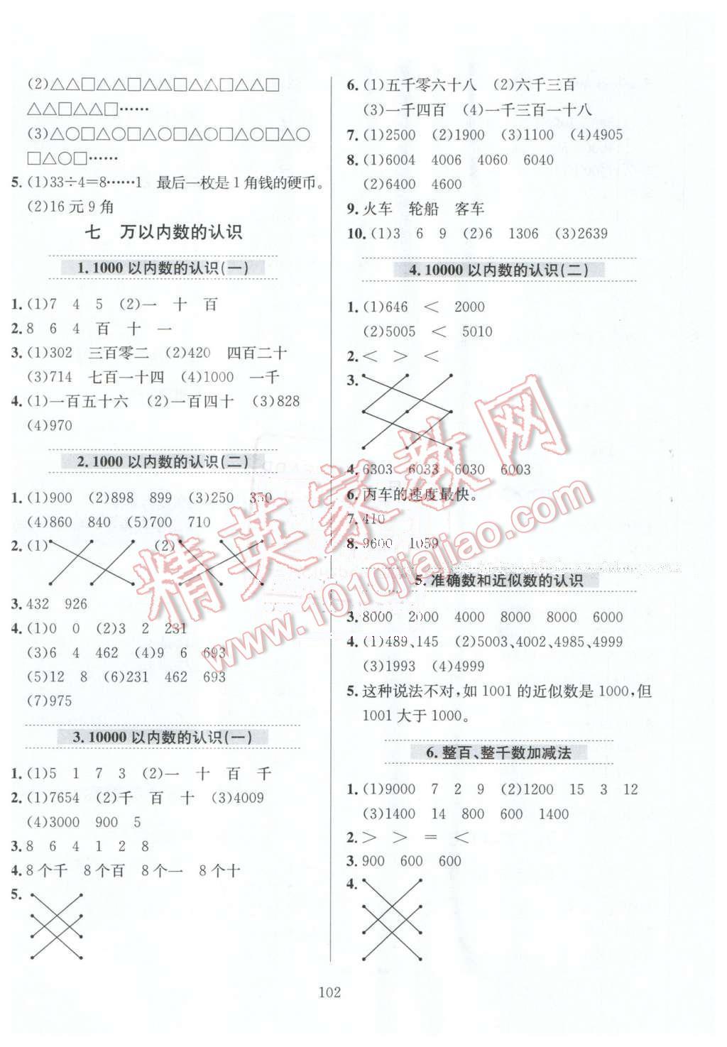 2016年小學(xué)教材全練二年級(jí)數(shù)學(xué)下冊(cè)人教版天津?qū)Ｓ?nbsp;第6頁(yè)