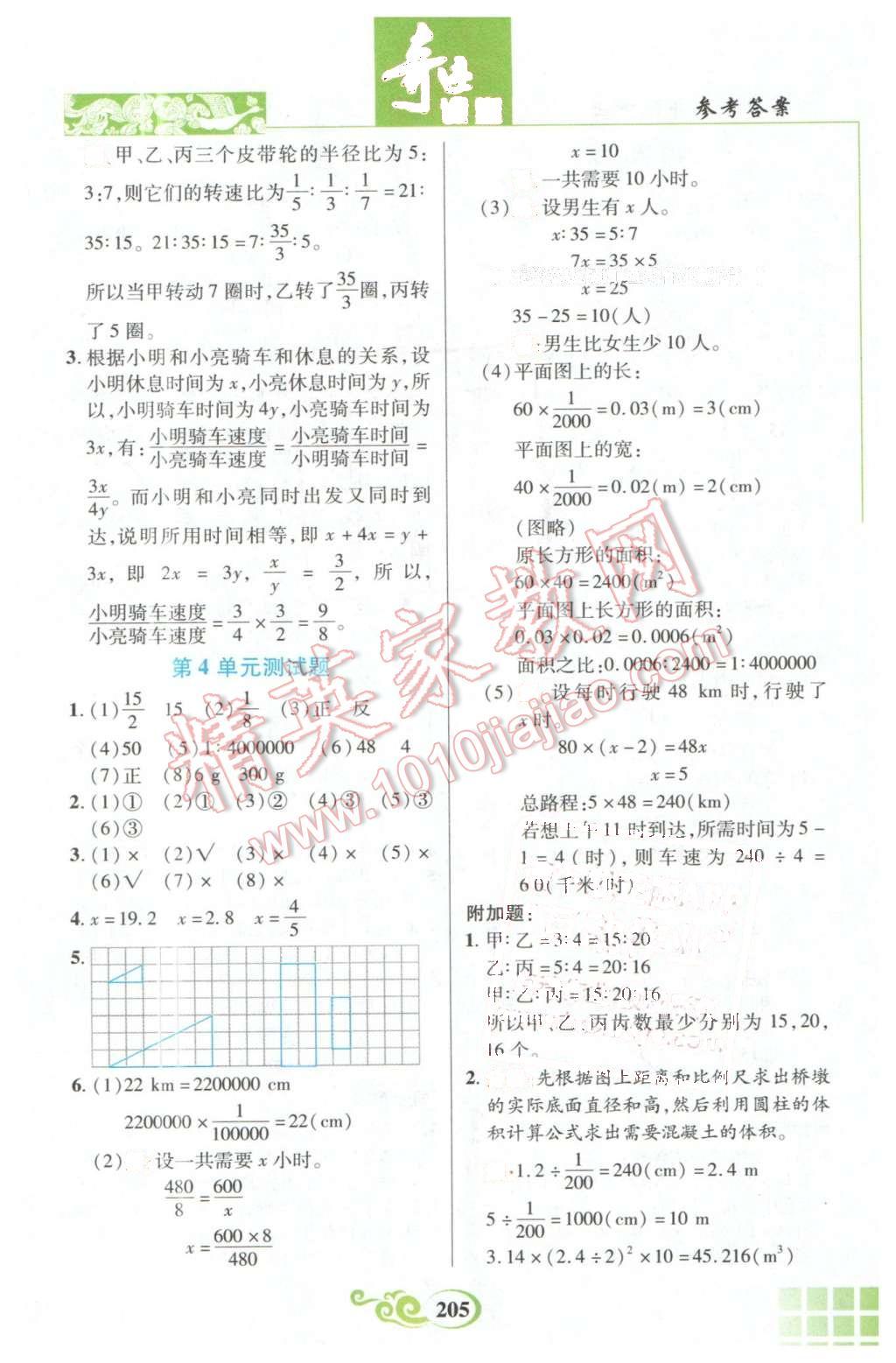 2016年奇跡課堂六年級(jí)數(shù)學(xué)下冊(cè)人教版 第10頁(yè)