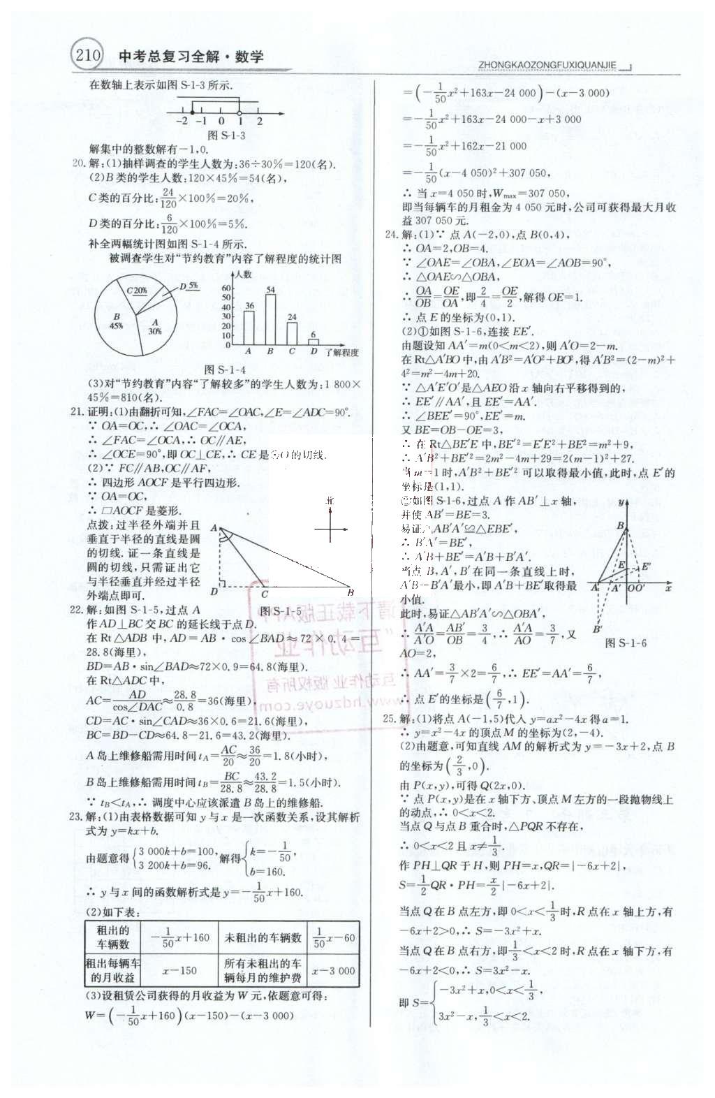 2016年中學(xué)教材全解中考總復(fù)習(xí)全解數(shù)學(xué)人教版天津?qū)０?nbsp;第三部分  中考模擬試題第75頁