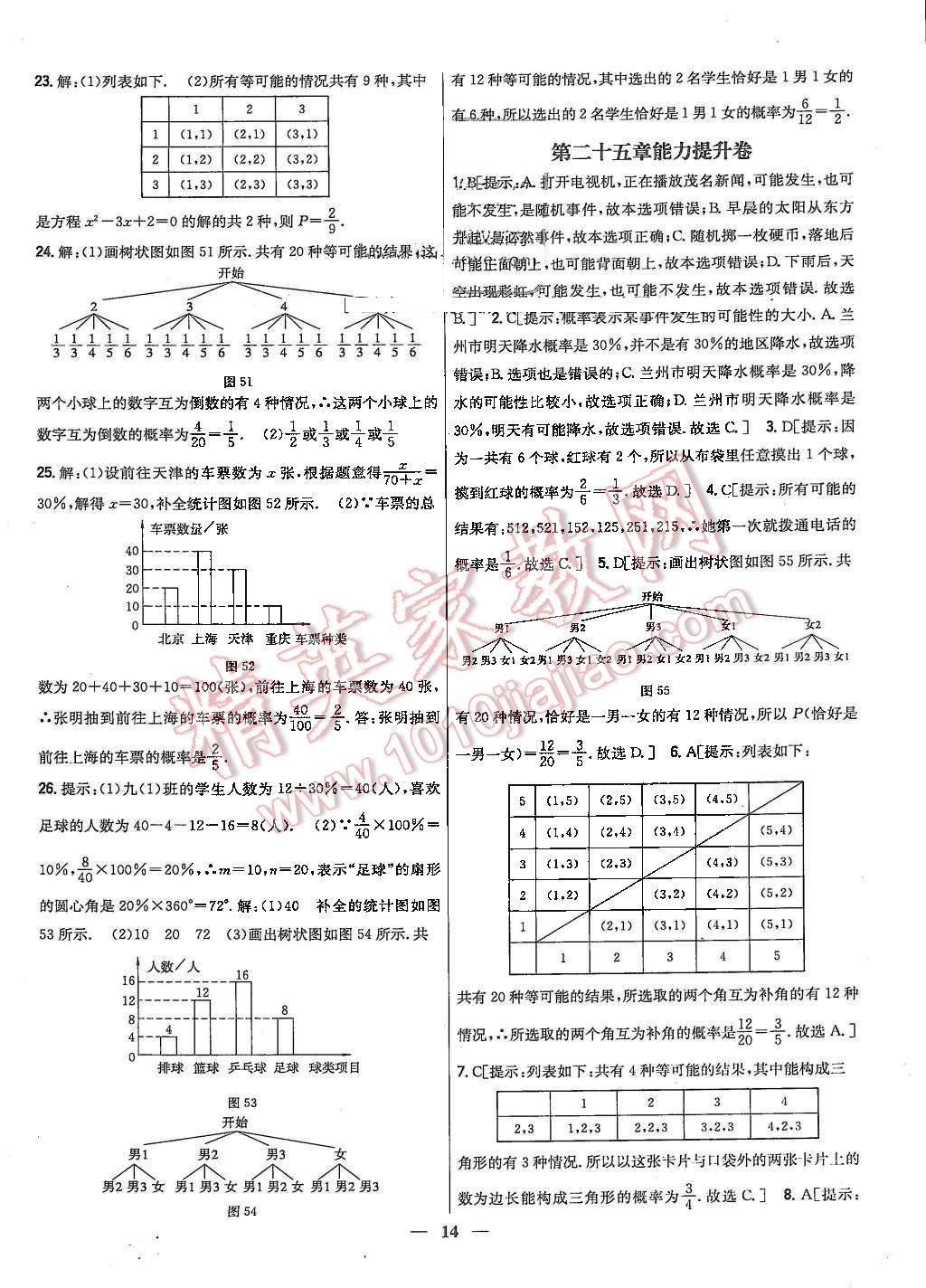 2015年新教材完全考卷九年級數(shù)學(xué)上冊人教版 第14頁