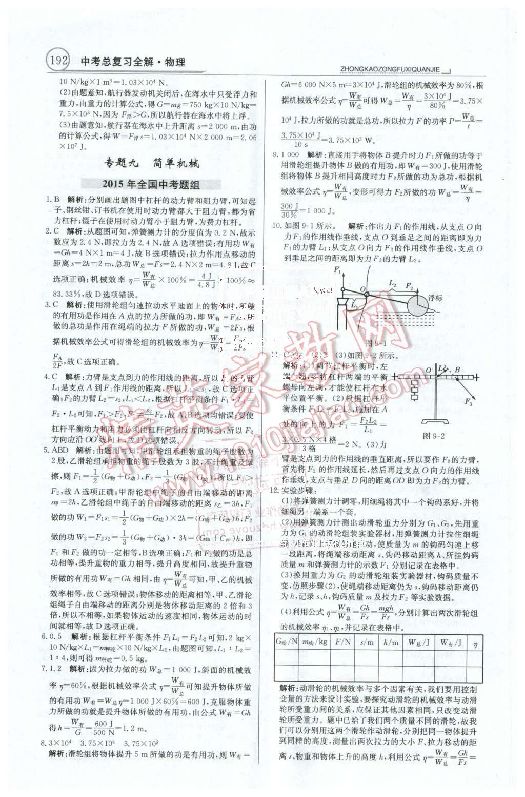 2016年中学教材全解中考总复习全解物理人教版天津专版 第28页