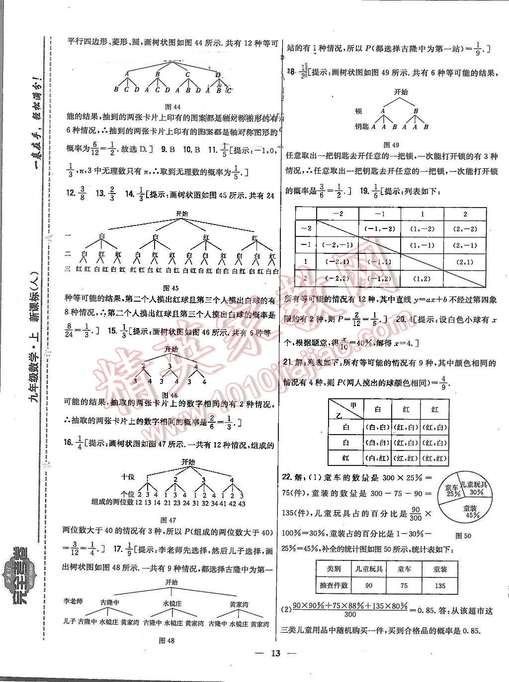 2015年新教材完全考卷九年級數學上冊人教版 第13頁