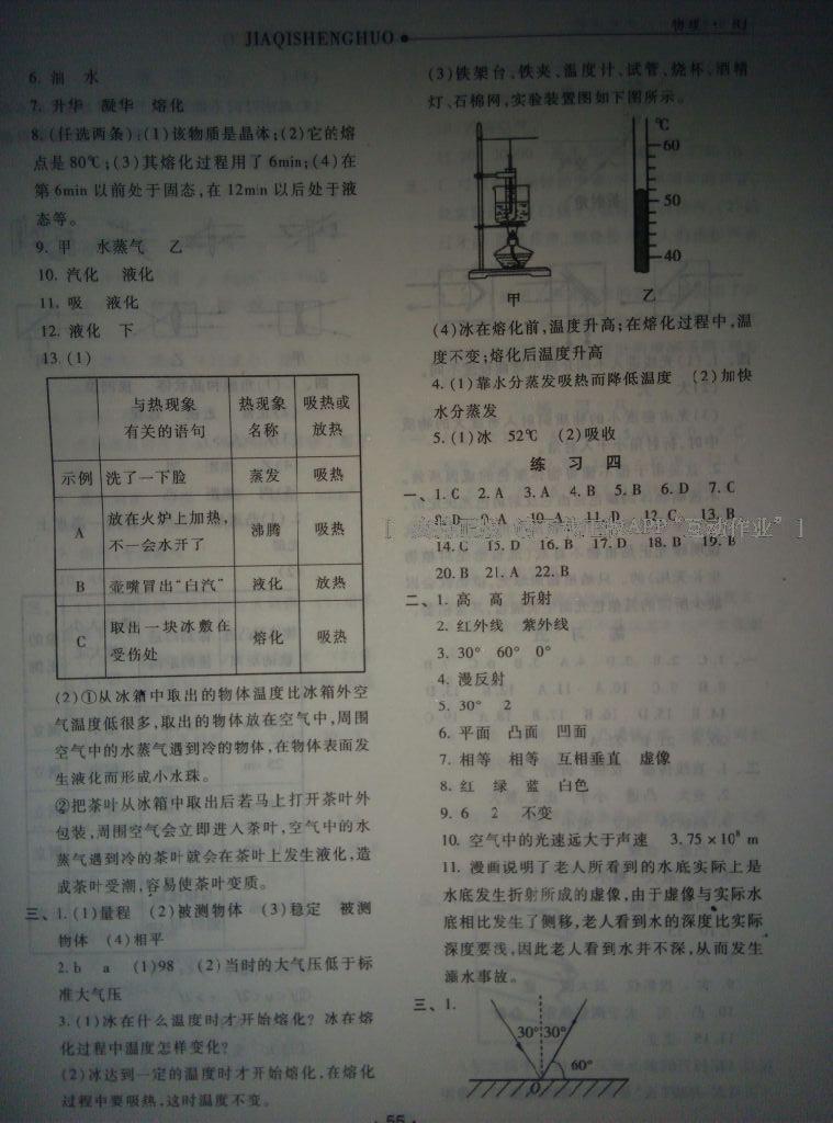 2016年假期生活八年級物理人教版方圓電子音像出版社 第6頁