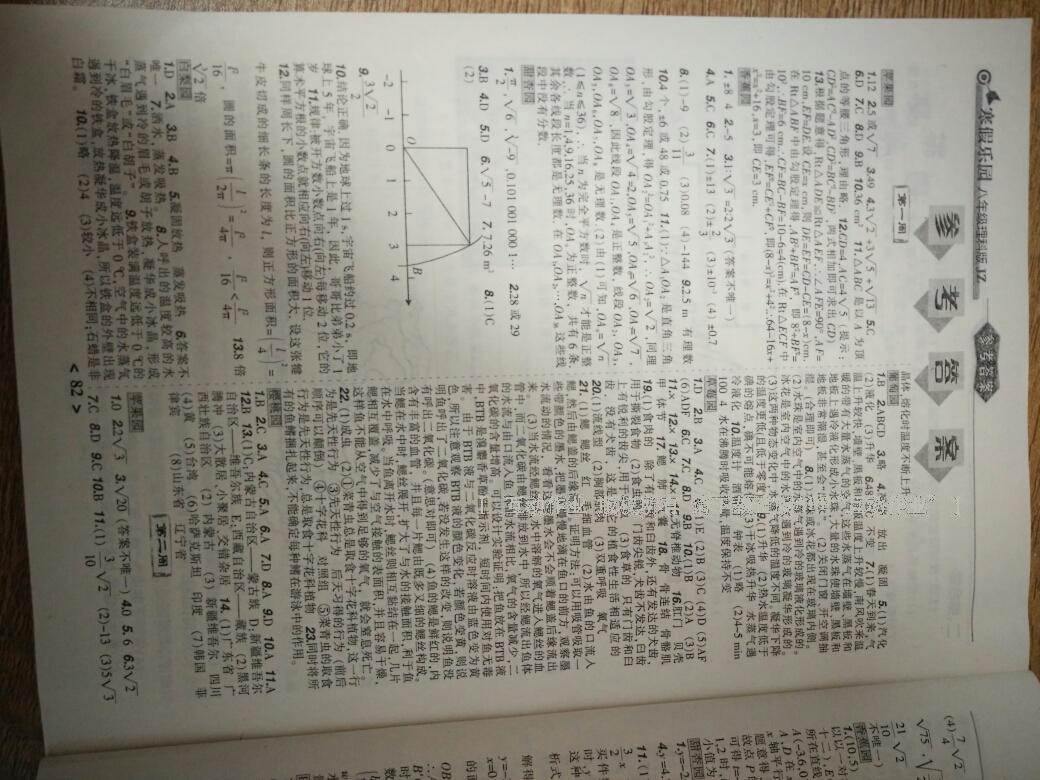 2015年寒假乐园八年级合订本理科版JZ辽宁师范大学出版社 第11页