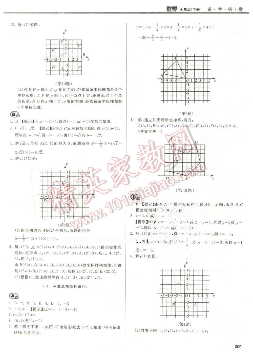 2016年學習質(zhì)量監(jiān)測七年級數(shù)學下冊人教版 第9頁