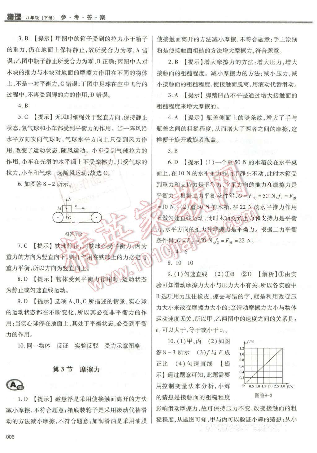 2016年學(xué)習(xí)質(zhì)量監(jiān)測(cè)八年級(jí)物理下冊(cè)人教版 第6頁