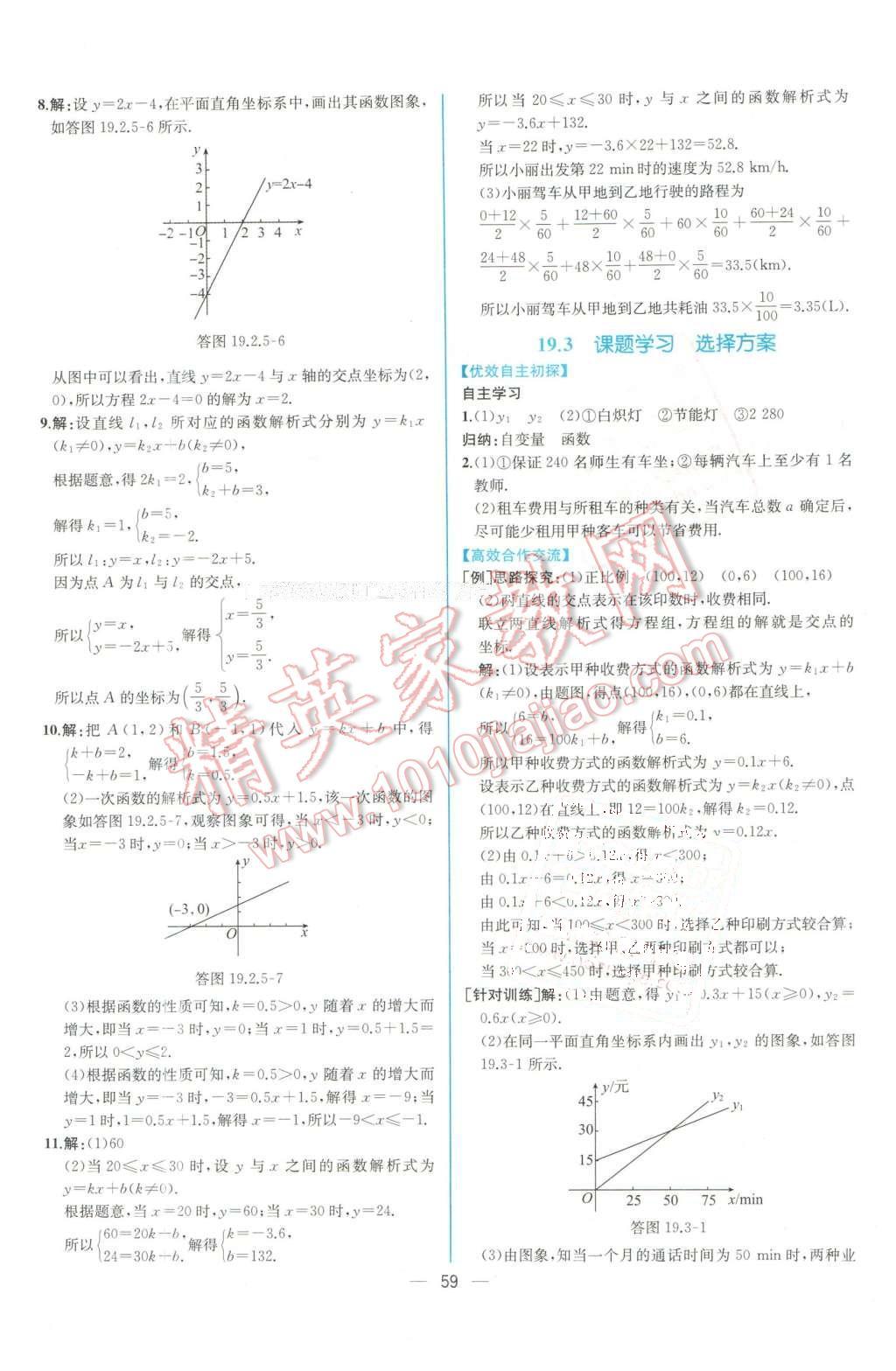 2016年同步导学案课时练八年级数学下册人教版 第31页