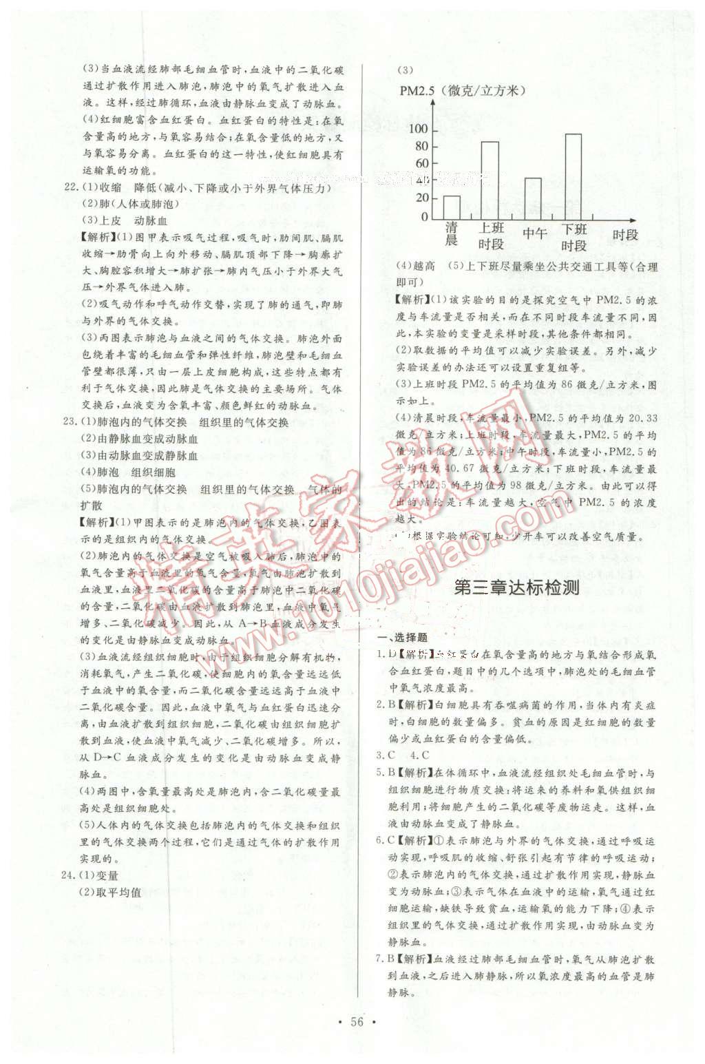 2016年新課程學習與檢測七年級生物學下冊 第24頁