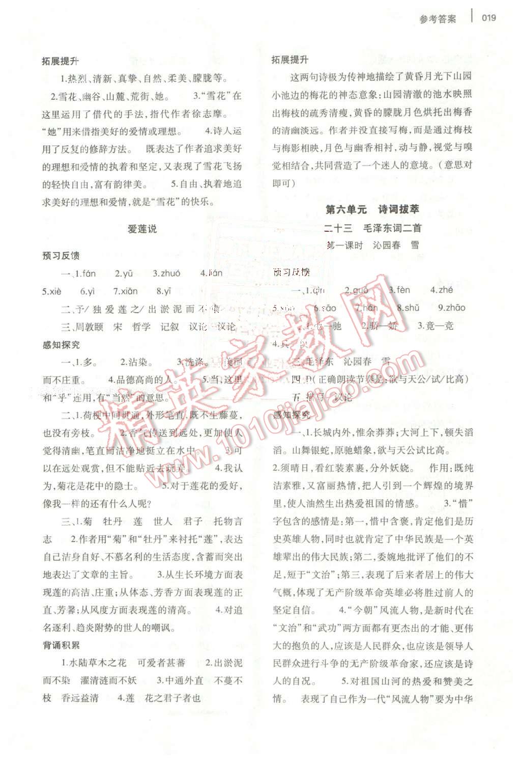 2016年基礎(chǔ)訓(xùn)練七年級語文下冊蘇教版僅限河南省使用大象出版社 第19頁