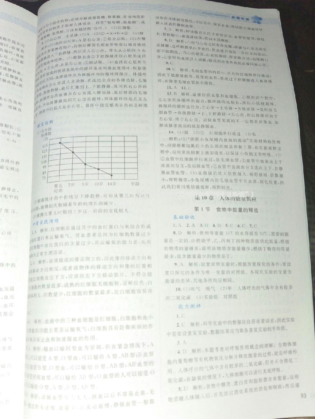 2014年課堂精練七年級生物下冊北師大版 第19頁