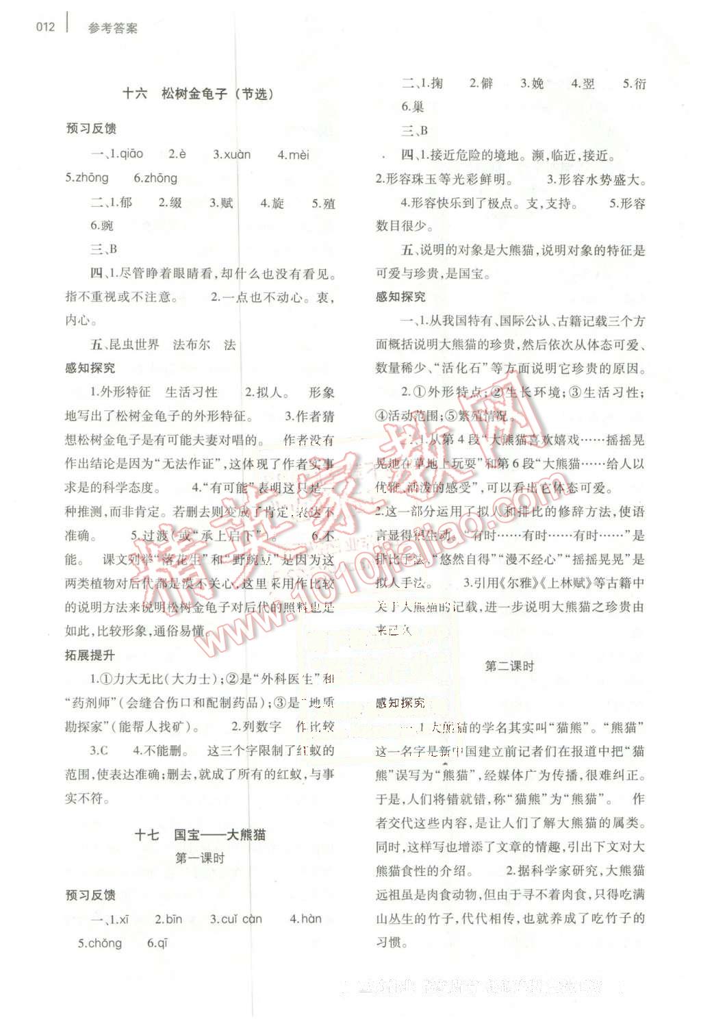 2016年基礎(chǔ)訓練七年級語文下冊蘇教版僅限河南省使用大象出版社 第12頁