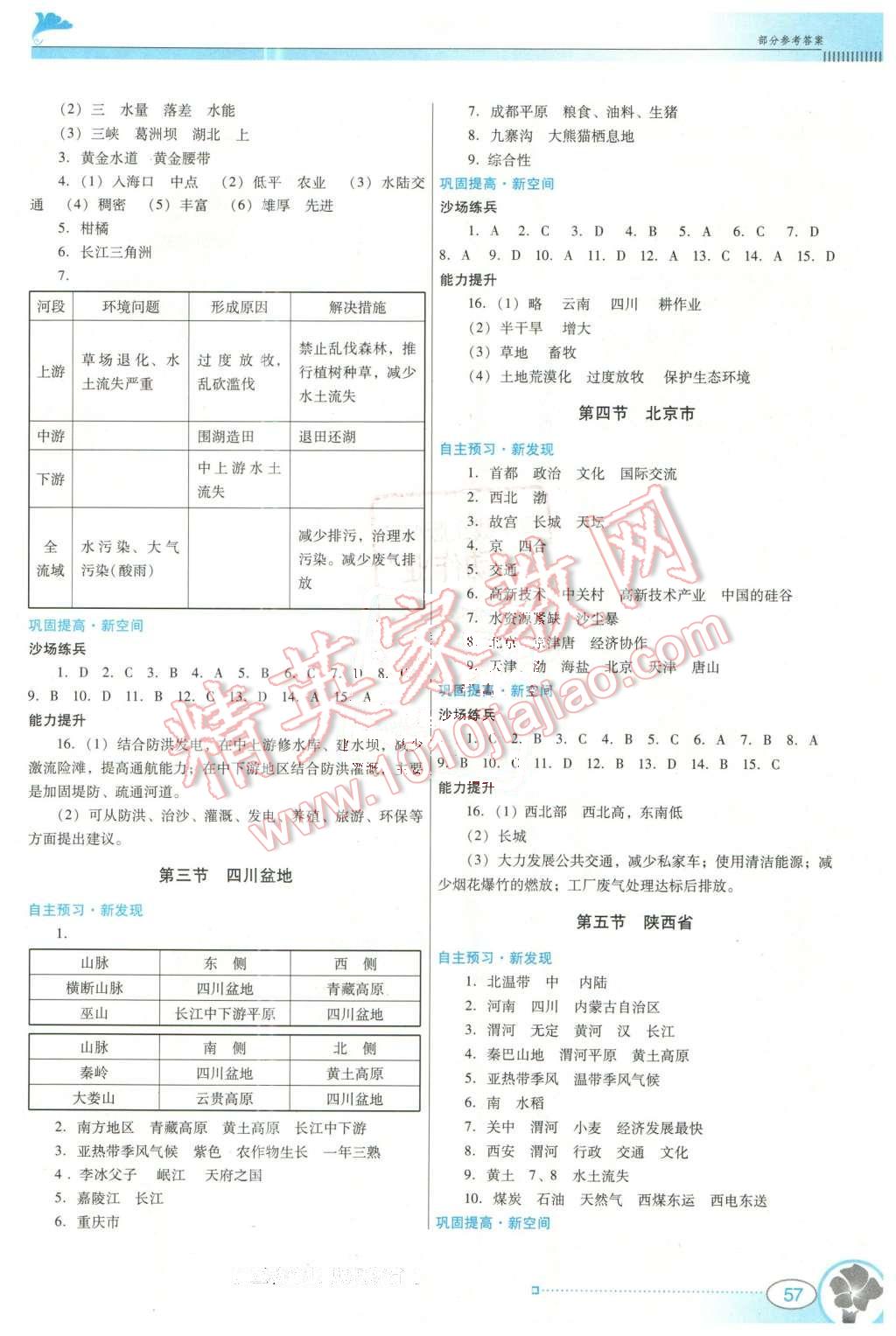 2016年南方新課堂金牌學(xué)案八年級地理下冊粵人民版 第3頁