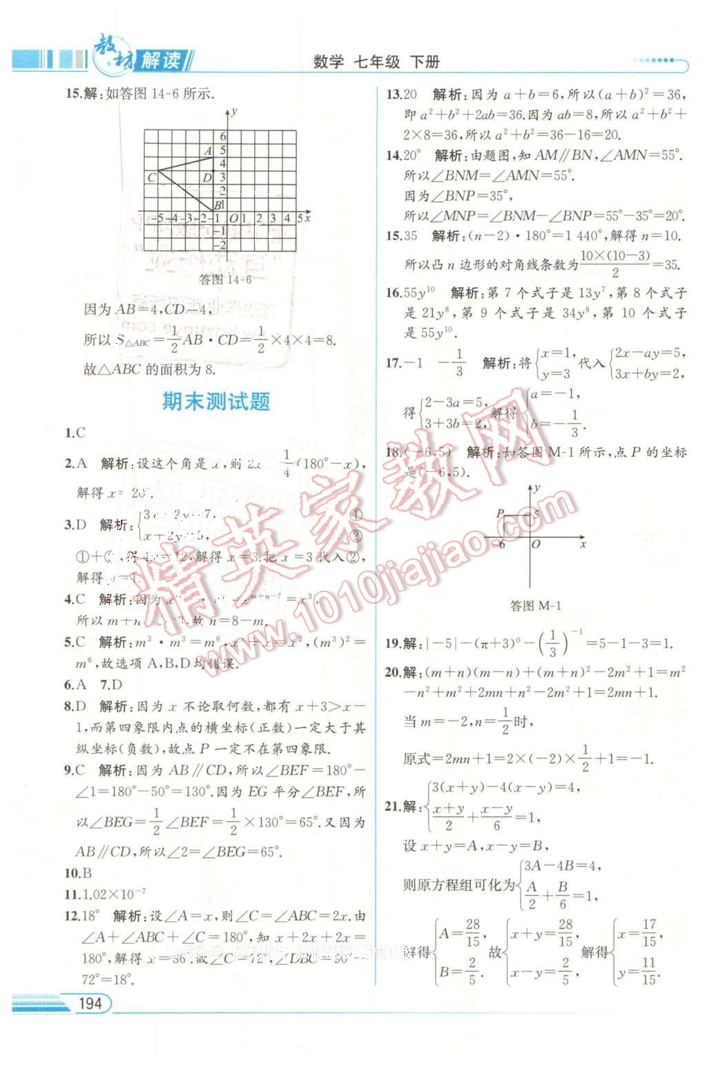 2016年教材解讀七年級數(shù)學(xué)下冊青島版 第31頁