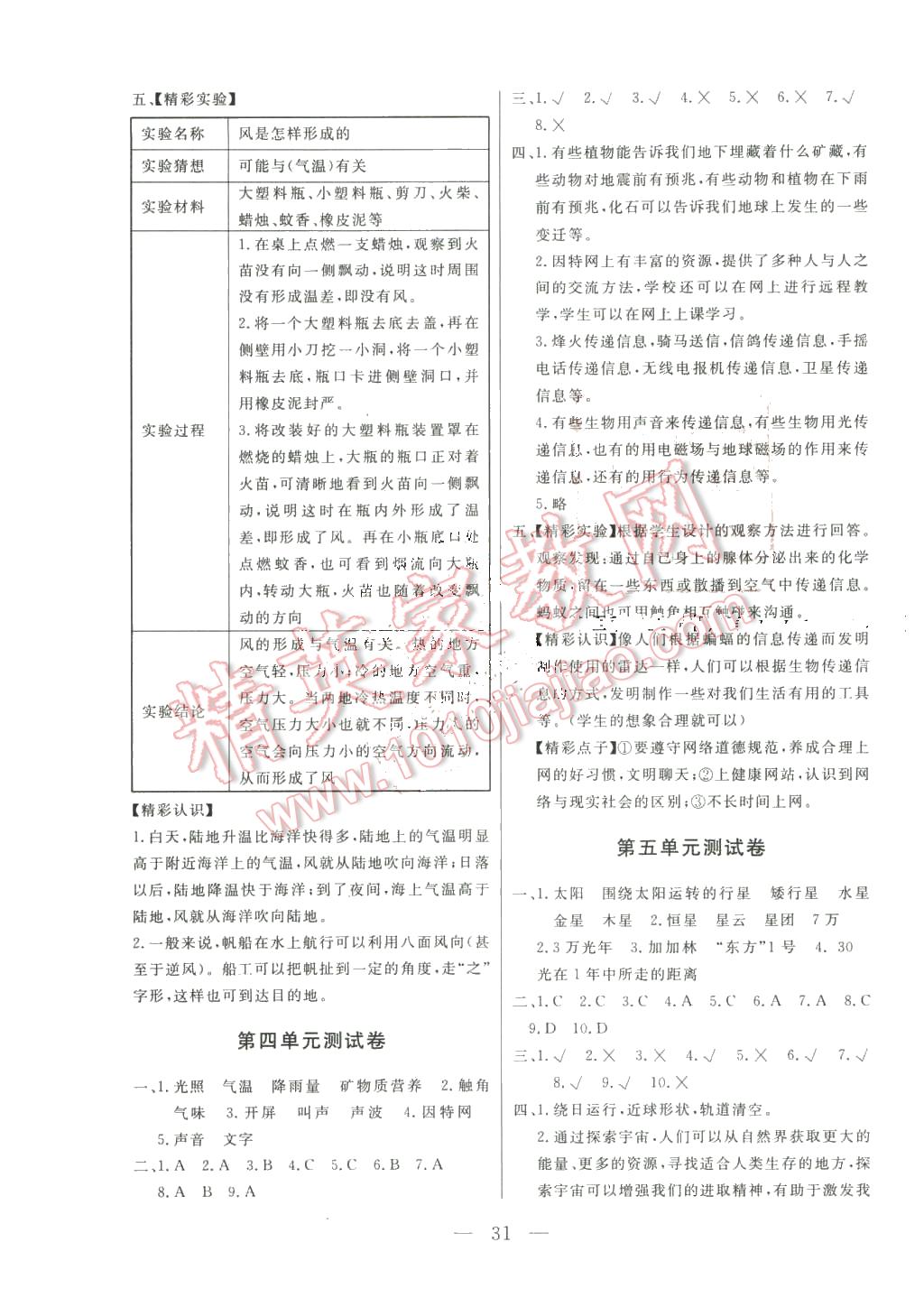 2016年配套練習(xí)冊(cè)六年級(jí)科學(xué)下冊(cè)滬科版 第3頁