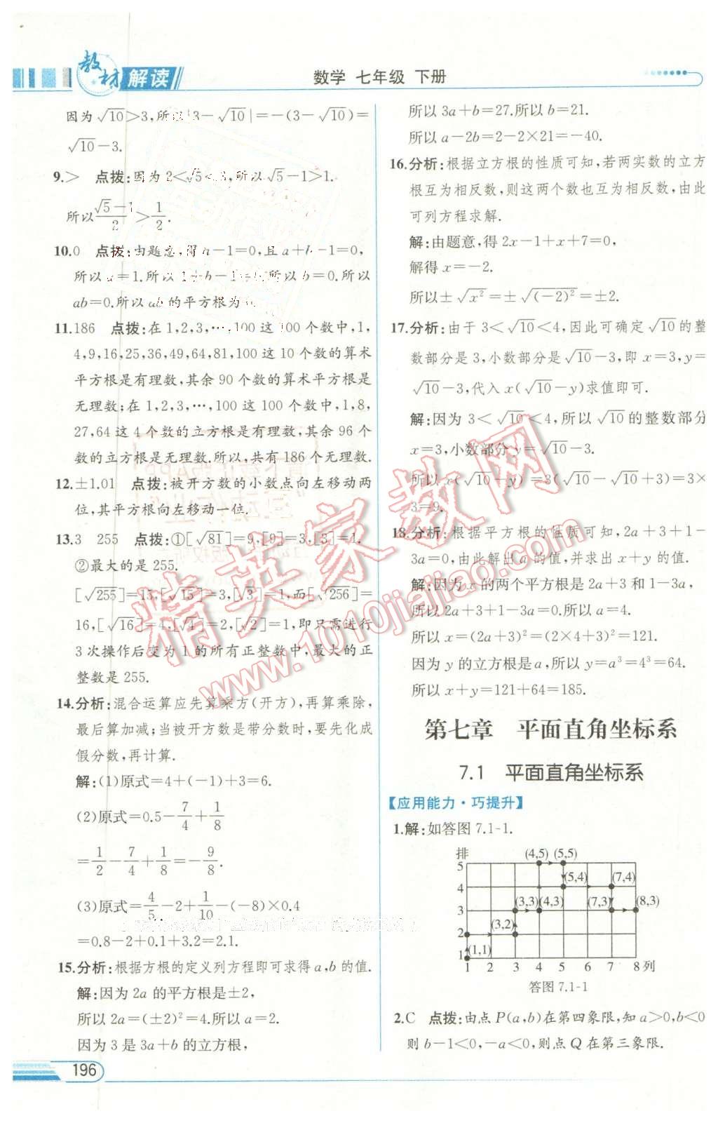 2016年教材解讀七年級(jí)數(shù)學(xué)下冊(cè)人教版 第12頁(yè)